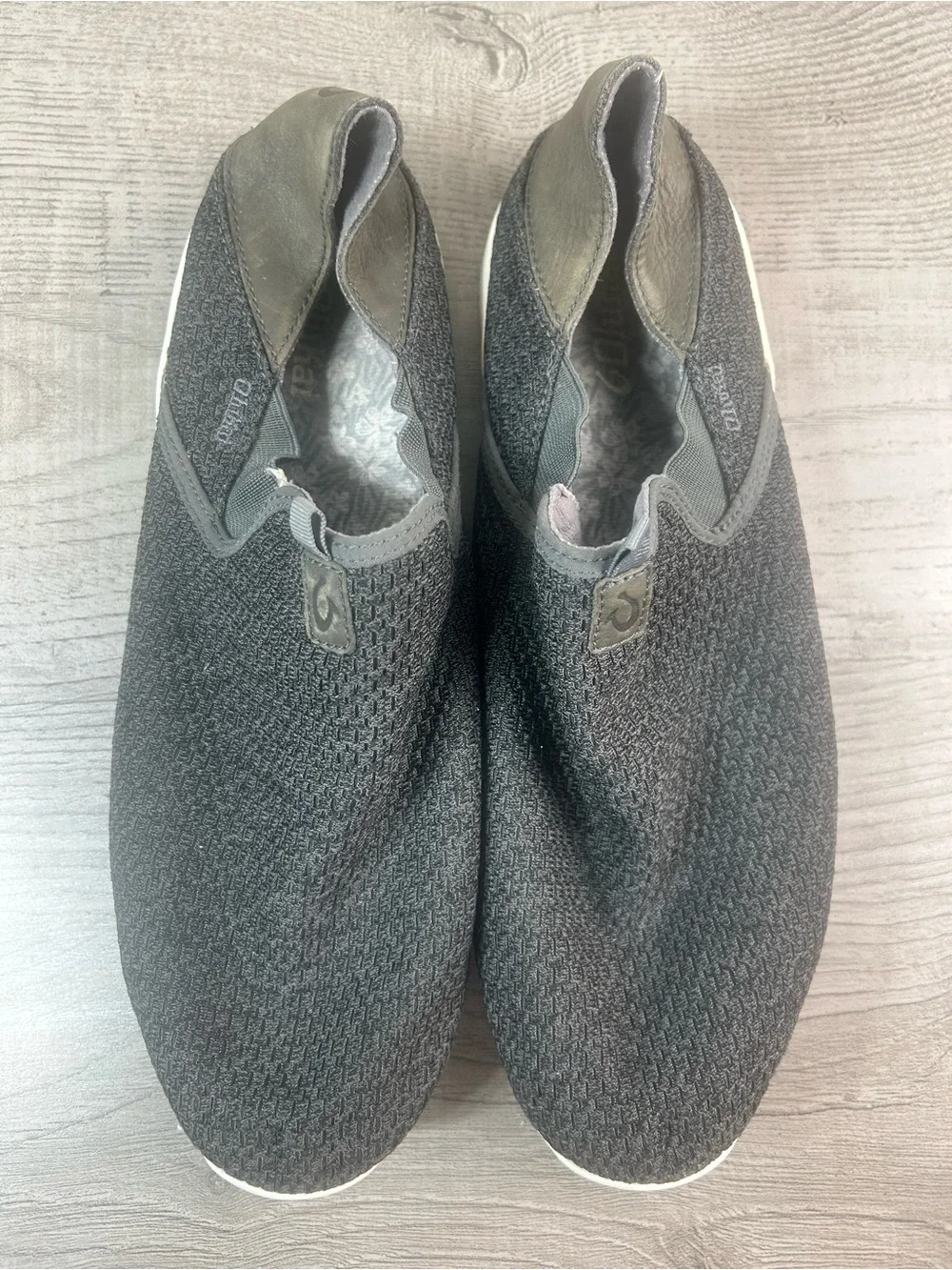 OluKai Men’s Gray Mesh Slip-On Comfort Sneakers Shoes Size 12